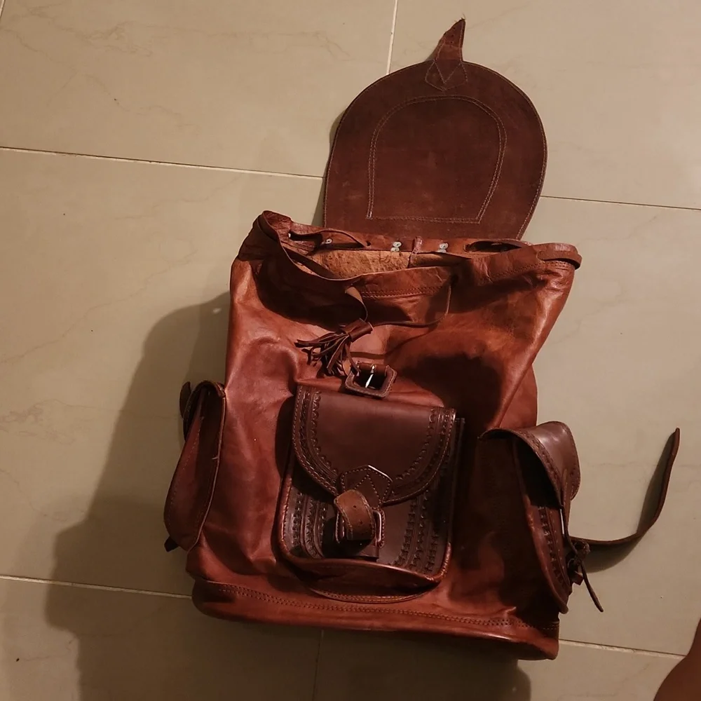 Authentic Leather Backpack - Picture 2 of 2